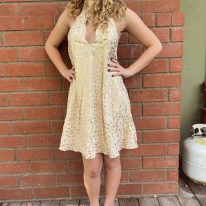 Gold star dress